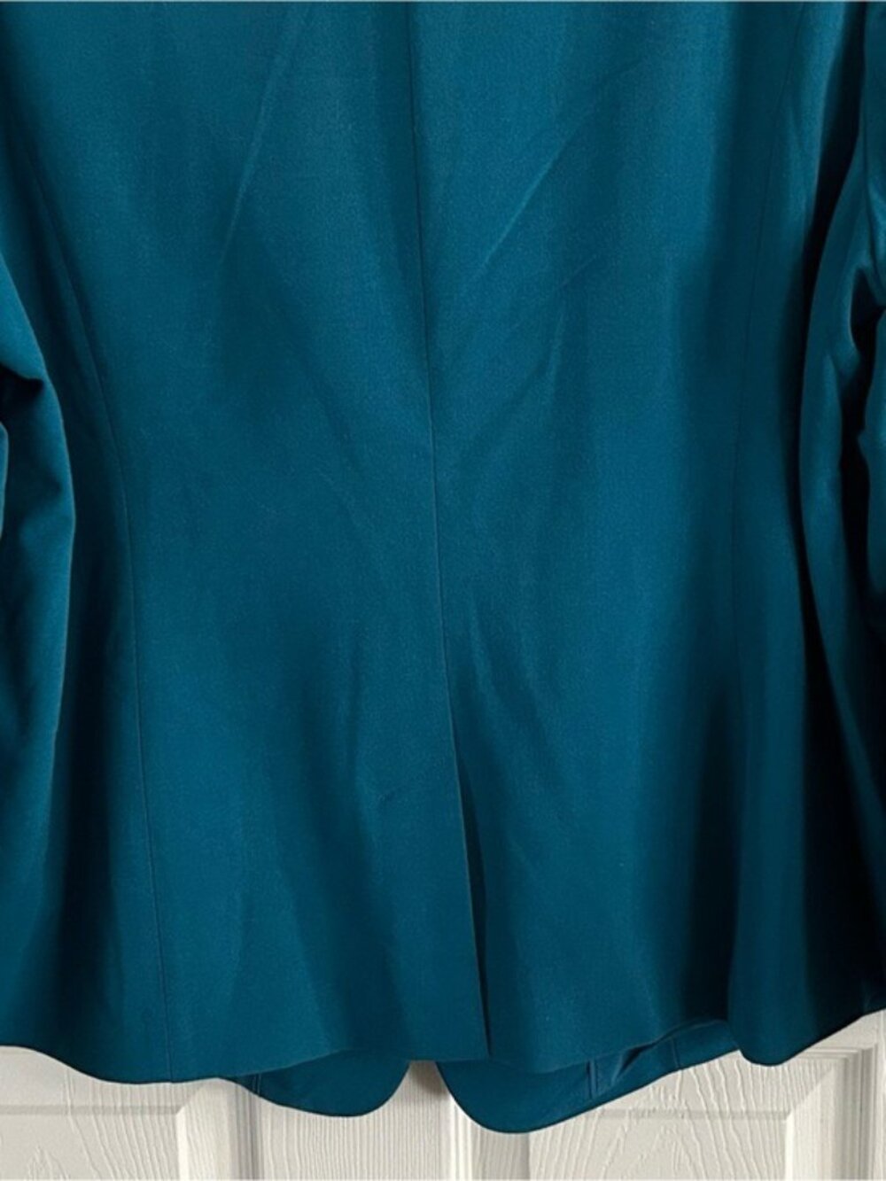 Lane Bryant Teal Single-Button Blazer Jacket Plus Sz 22 Flaws Read - Picture 10 of 16